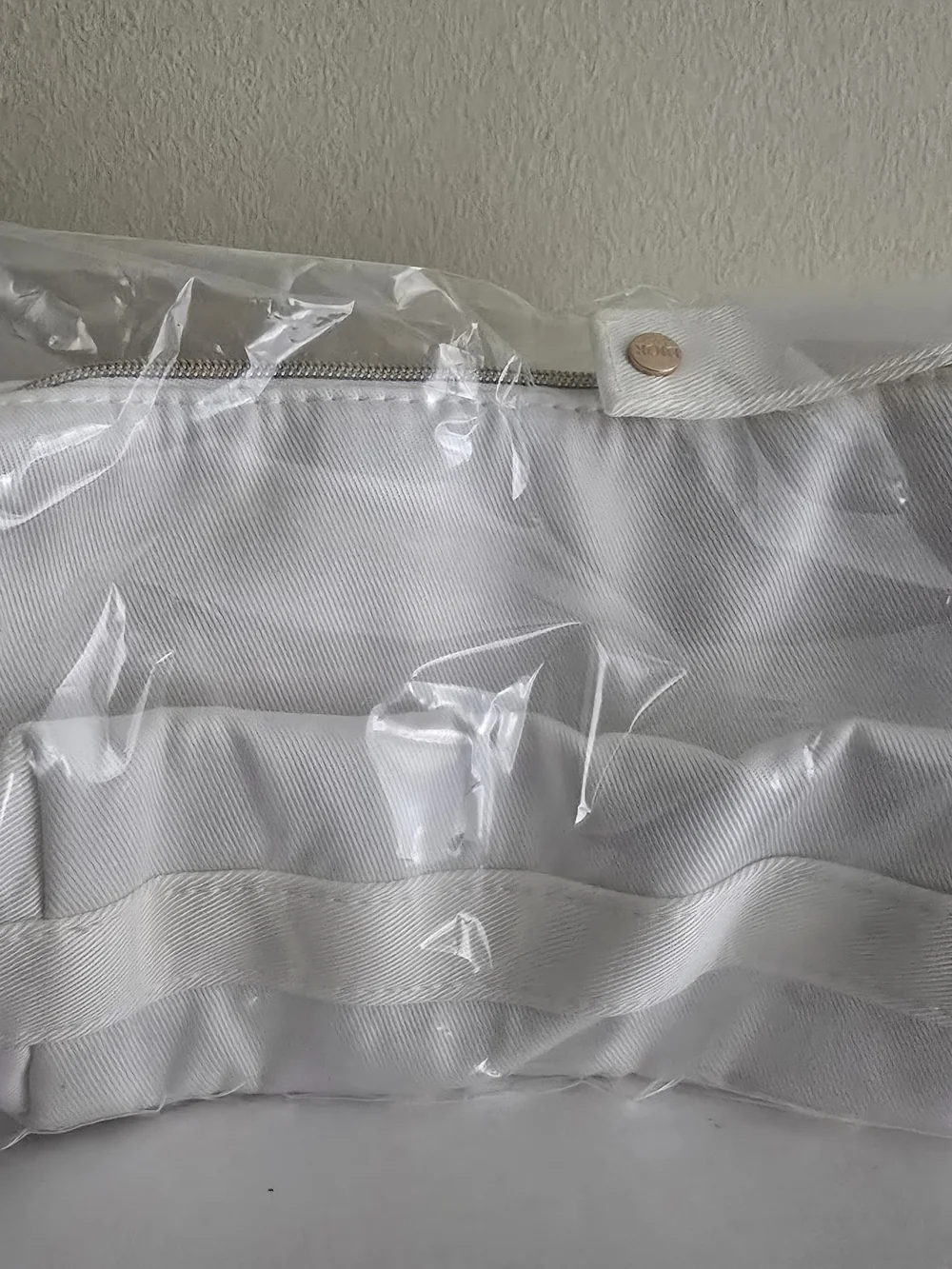 Dior Beauty White Canvas Cosmetic Pouch
